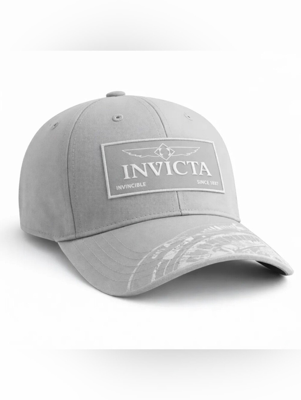 Invicta "Invincible Since 1837" Men Cap - Gray - NWT